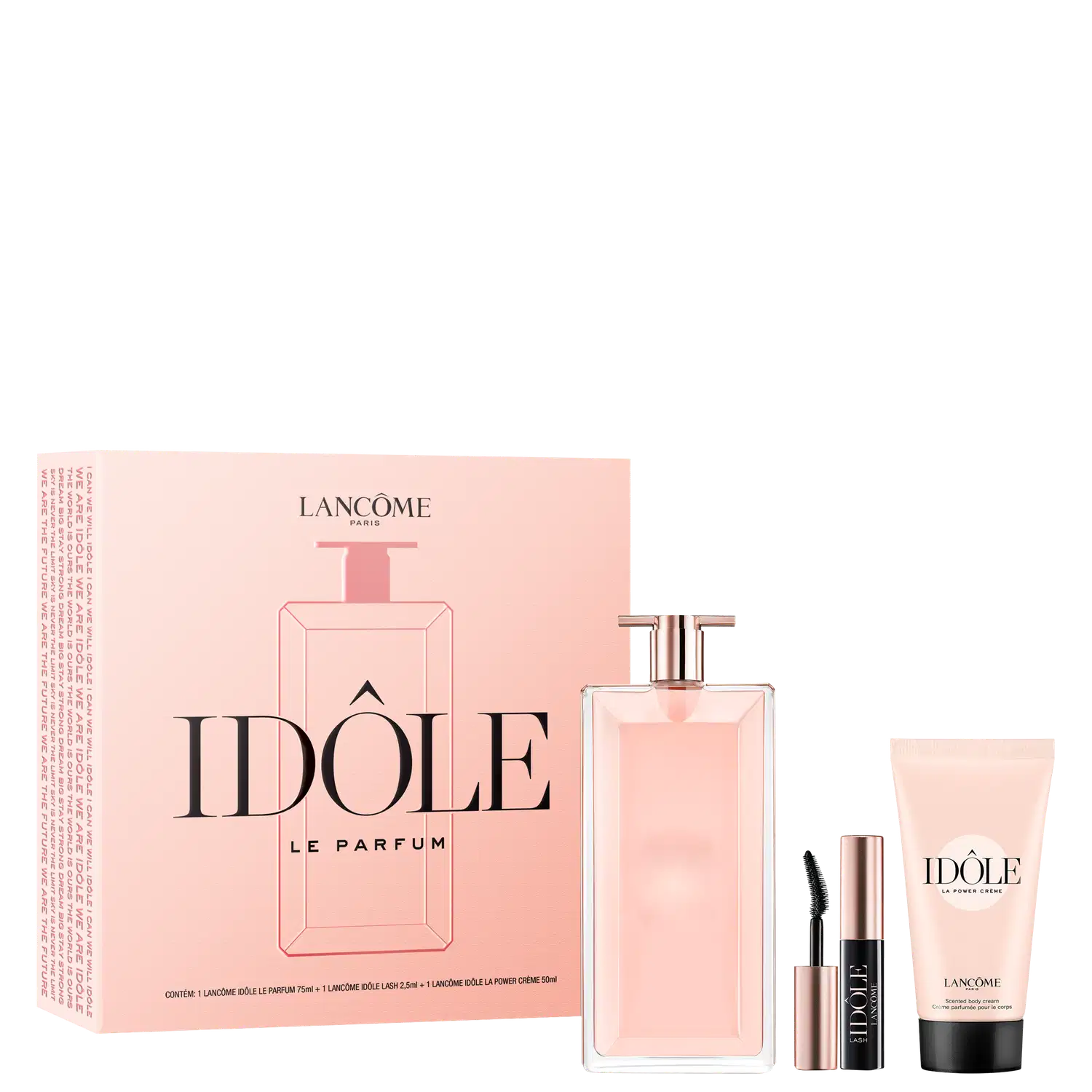 Conjunto Idôle Lancôme Feminino - Eau de Parfum 75ml + La Power Cream 50ml + Mini Lash Idôle 2ml