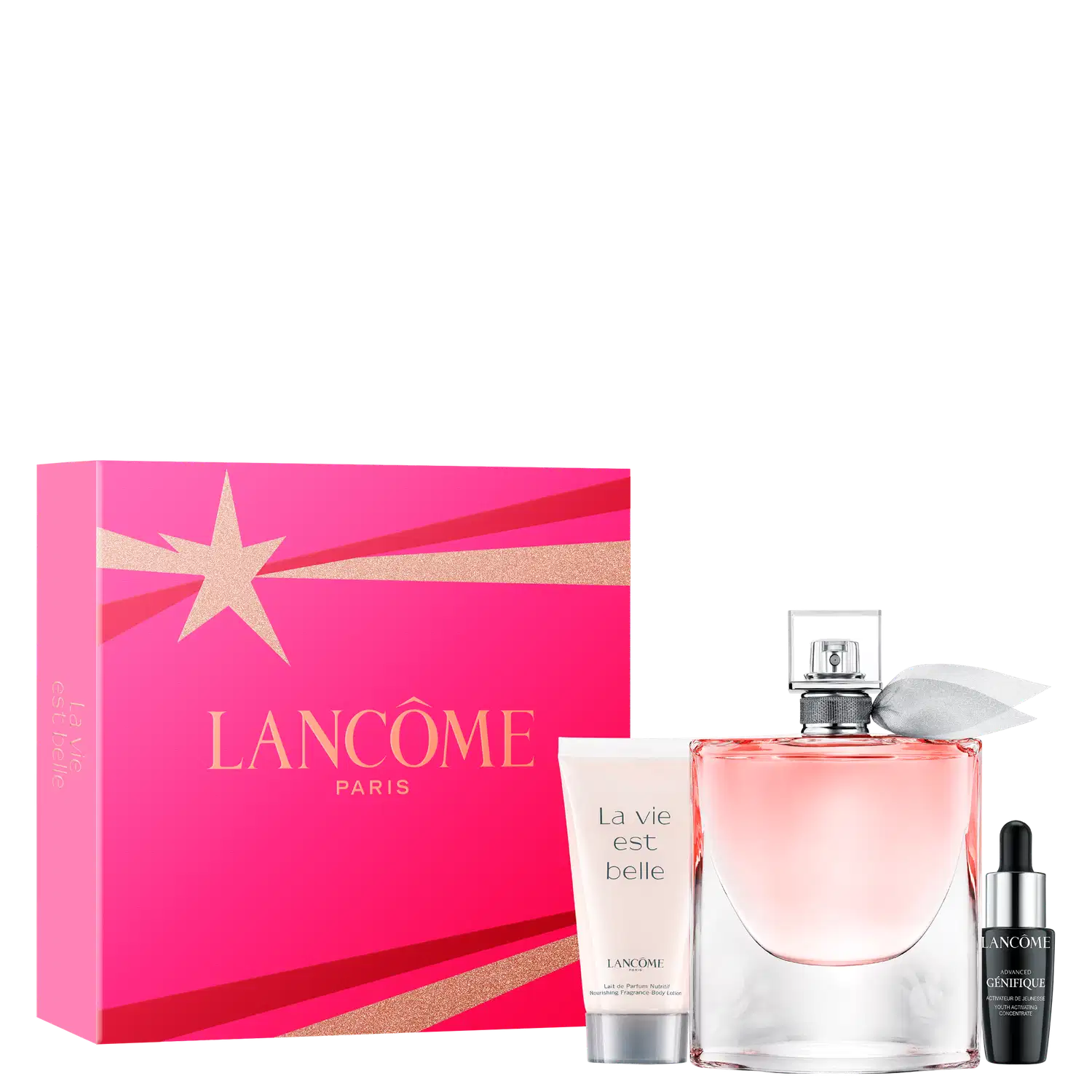 Conjunto La Vie Est Belle Lancôme Feminino - Eau de Parfum 75ml + Body Lotion 50ml + Gènifique 7ml