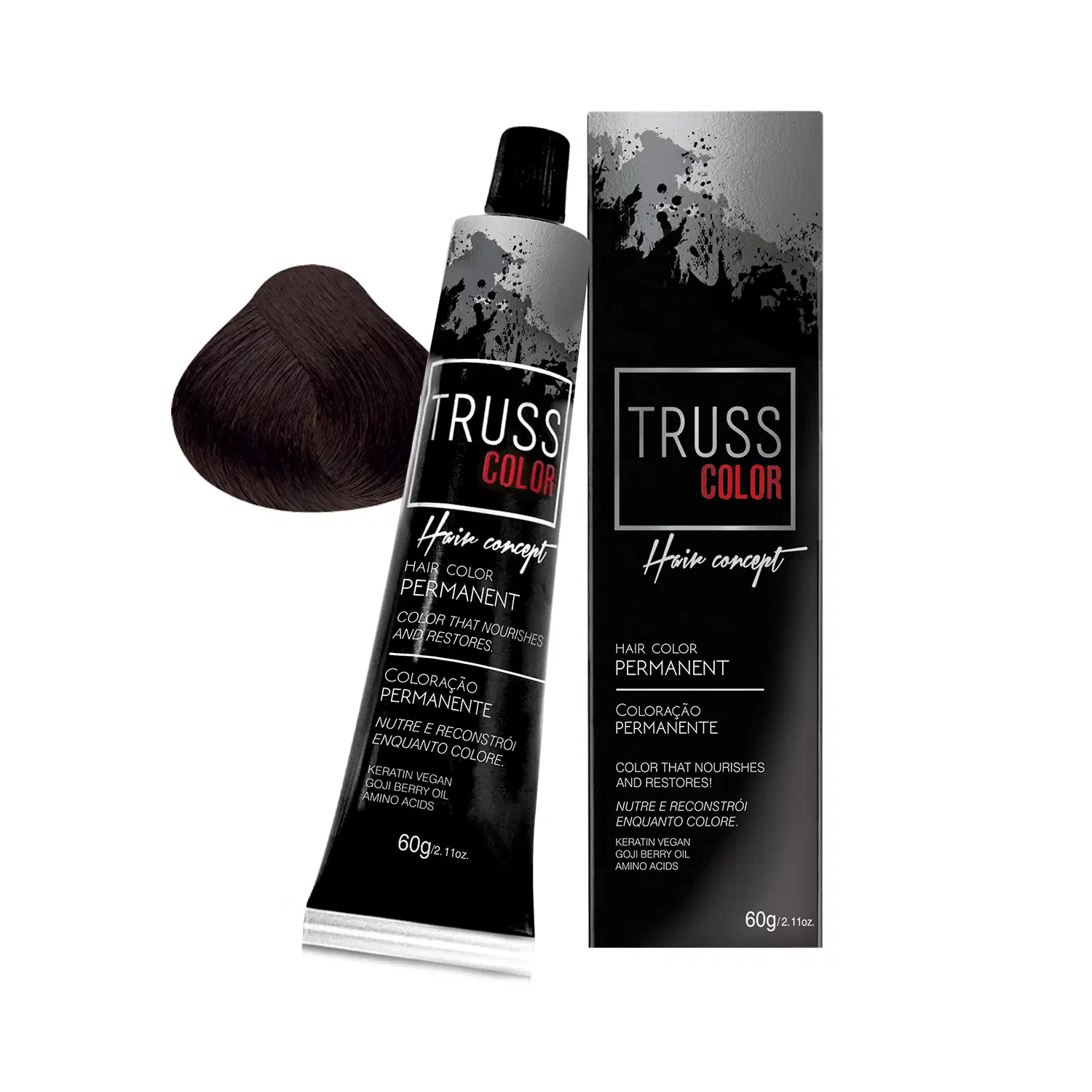 Coloração Permanente Truss Color Castanho Claro 5.0 60g