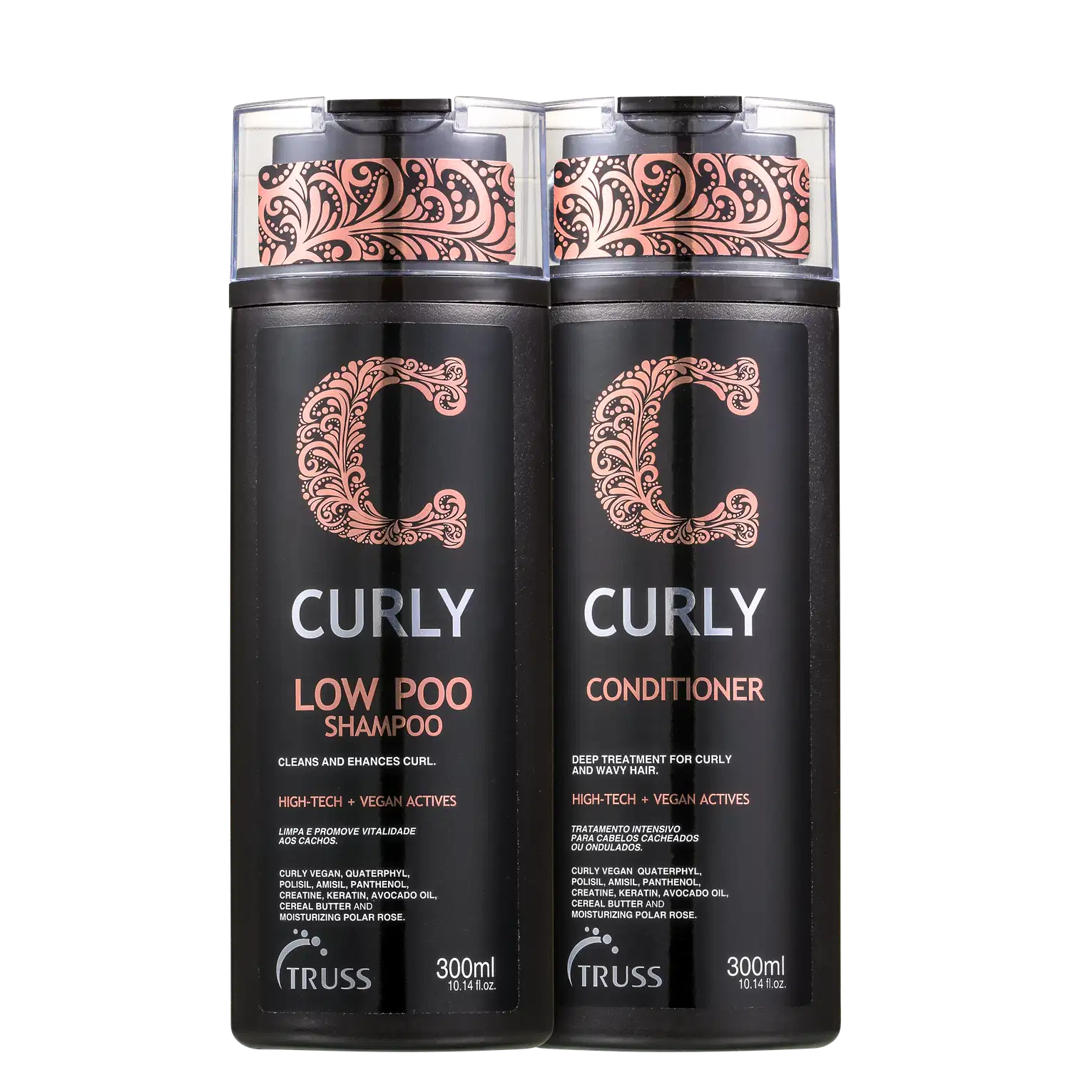 Combo Low Poo Curly: Shampoo 300ml + Condicionador 300ml