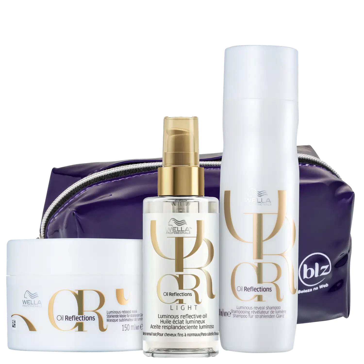 Kit Wella Professionals Oil Reflections Purple Big (4 Produtos)