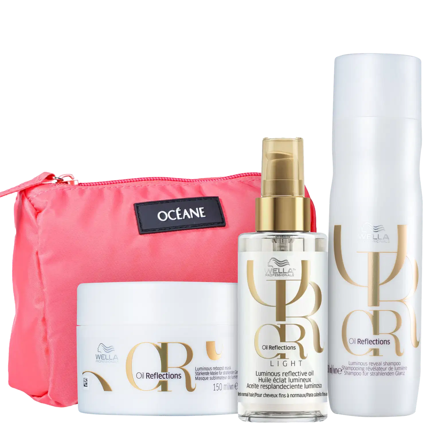Kit Wella Professionals Oil Reflections Coral (4 Produtos)
