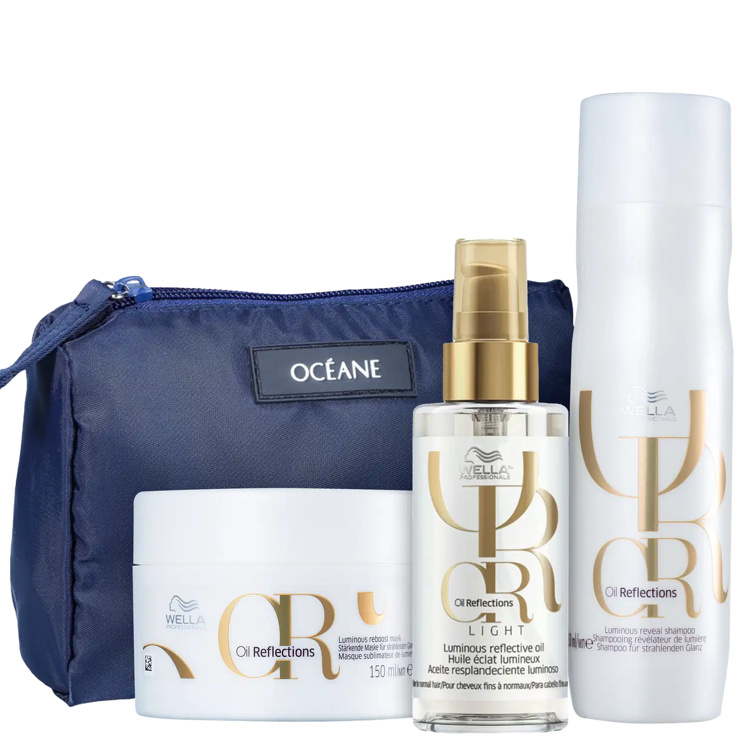 Kit Wella Professionals Oil Reflections Navy (4 Produtos)