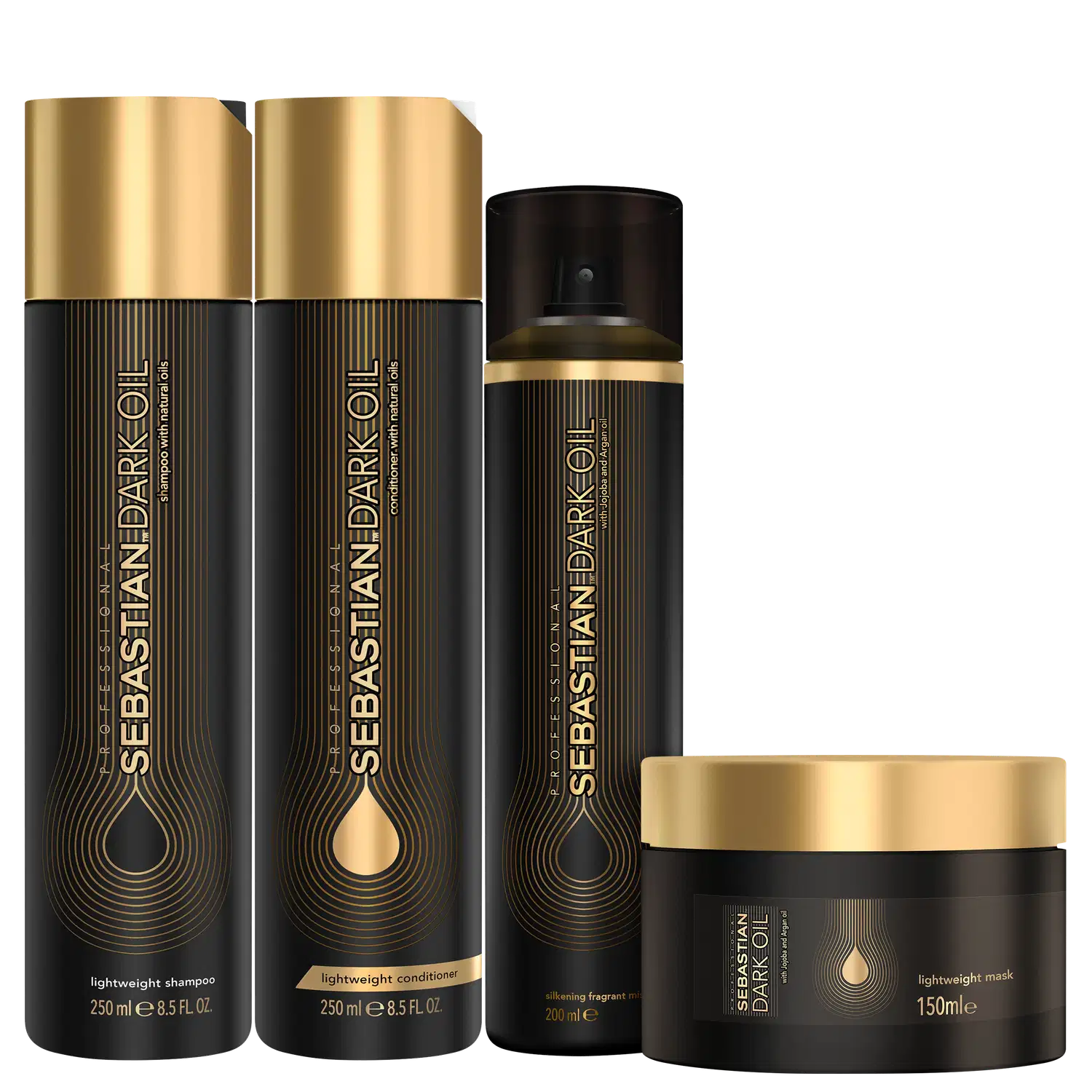 Kit Sebastian Professional Dark Oil Fragrance (4 Produtos)