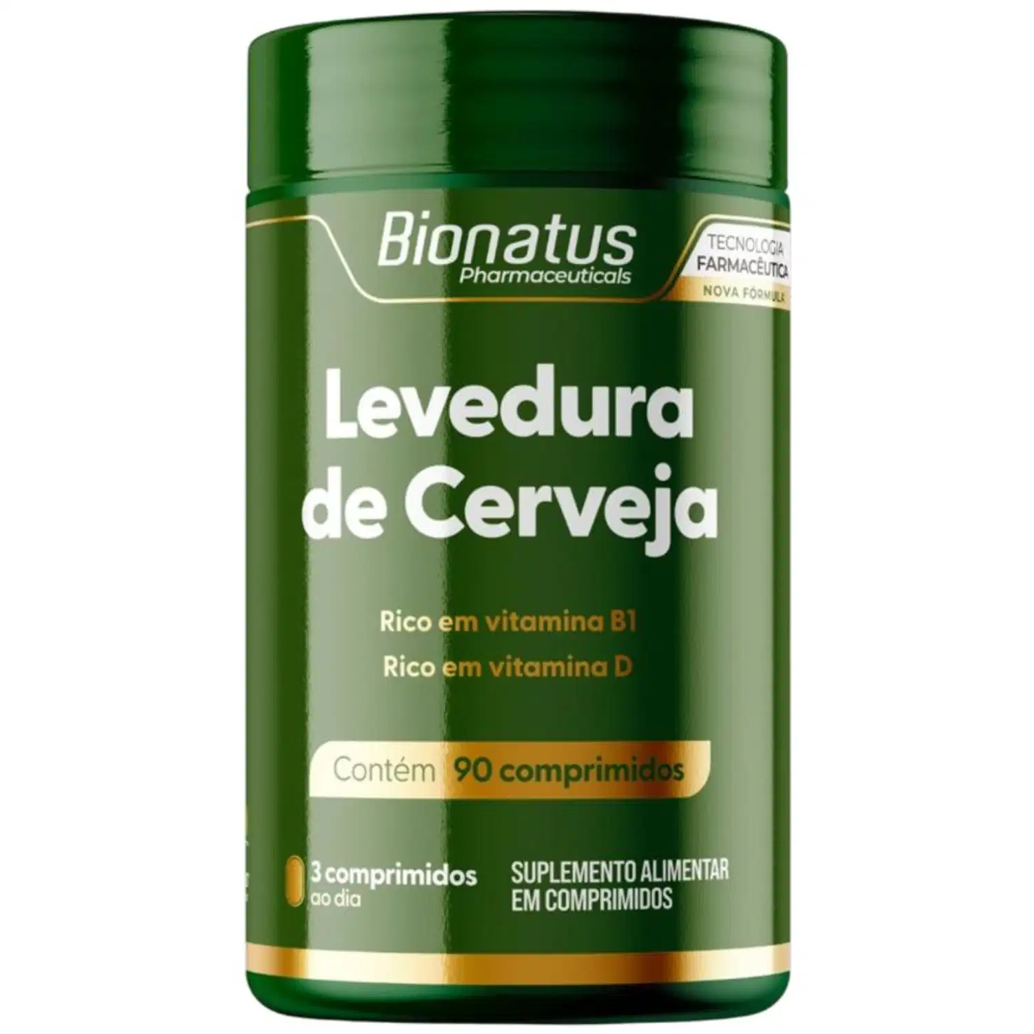 Suplemento Alimentar Levedura De Cerveja Bionatus 90 Comprimidos — foto 2