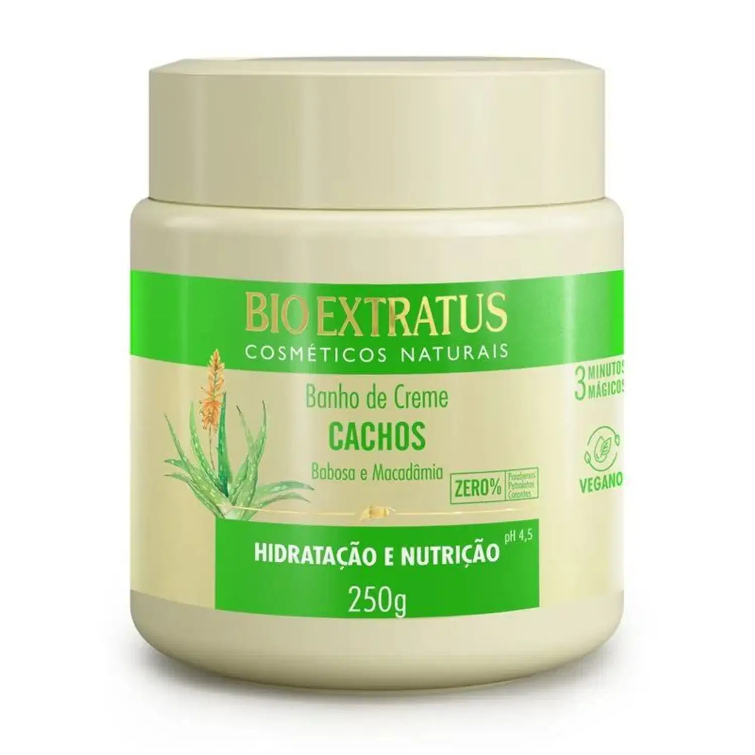 Banho de Creme Bio Extratus Cachos Babosa e Macadâmia 250g — foto 3