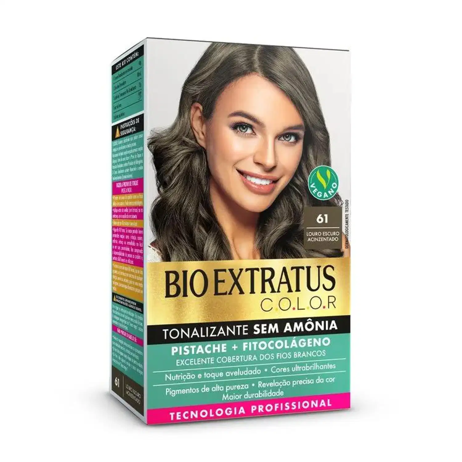 Bio Extratus - Tonalizante Bio Extratus C.O.L.O.R - 61 Louro Escuro Acinzentado