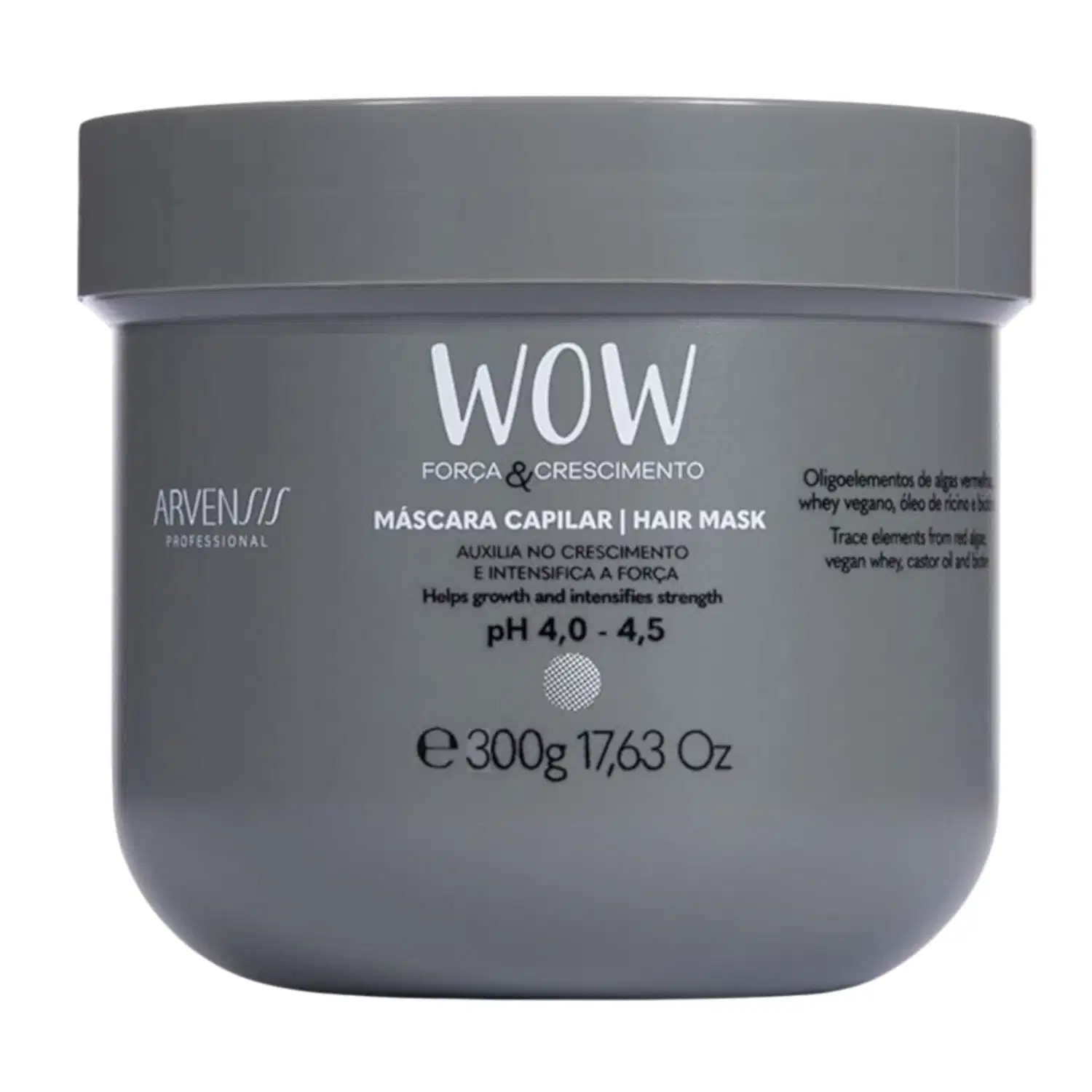 Arvensis Cosméticos Naturais WOW Força e Crescimento - Máscara Capilar 300g