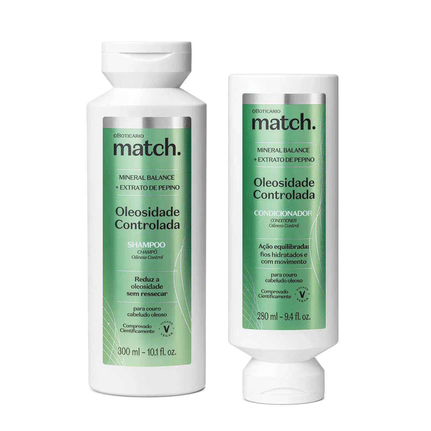 Kit Match o Boticário Oleosidade Controlada Duo (2 Produtos)
