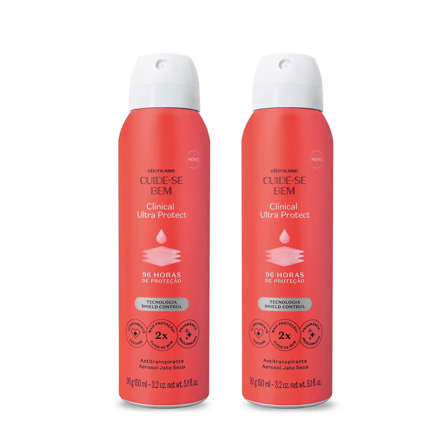 Combo Desodorante Aerosol Cuide-se Bem Clinical Ultra Protect 150ml (2 itens) > Combo Desodorante Aerosol Cuide-se Bem Clinical Ultra Protect 150ml (2 itens)