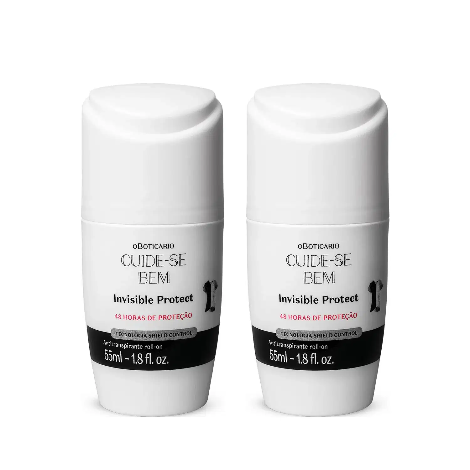 Combo Cuide-se Bem Invisible Protect: Desodorante Antitranspirante Roll-on 2x55ml