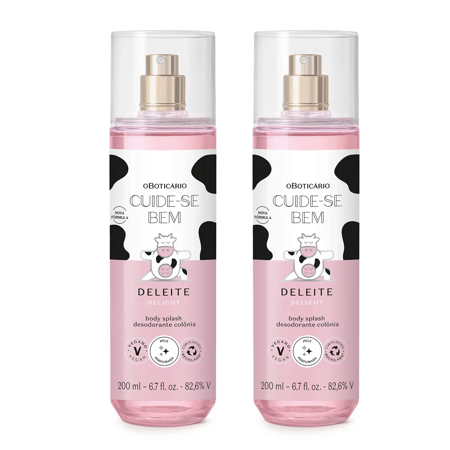 Combo Body Splash Cuide-se Bem Deleite 200ml (2 itens)