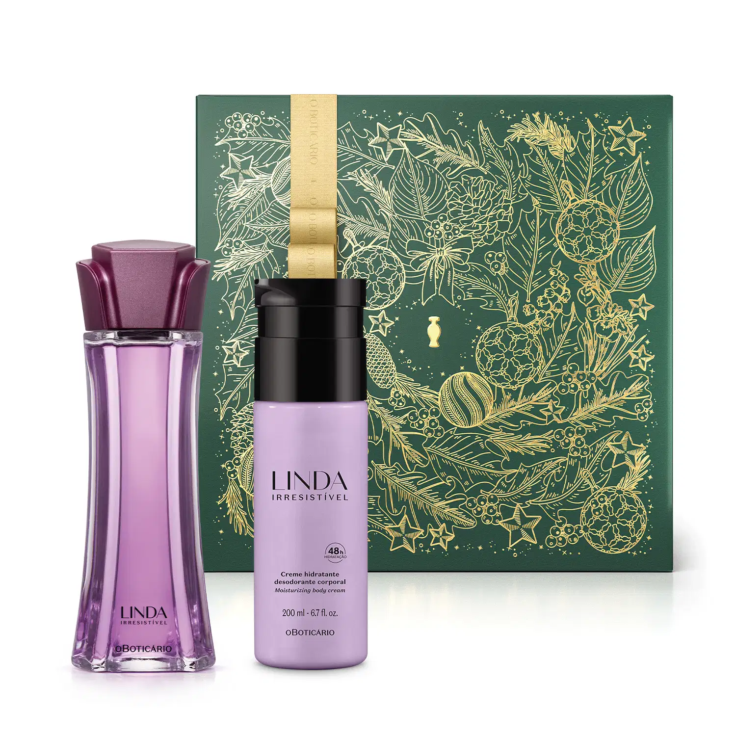 Combo Presente Linda Irresistível: Desodorante Colônia 100ml + Desodorante Hidratante 200ml + Caixa Presenteável