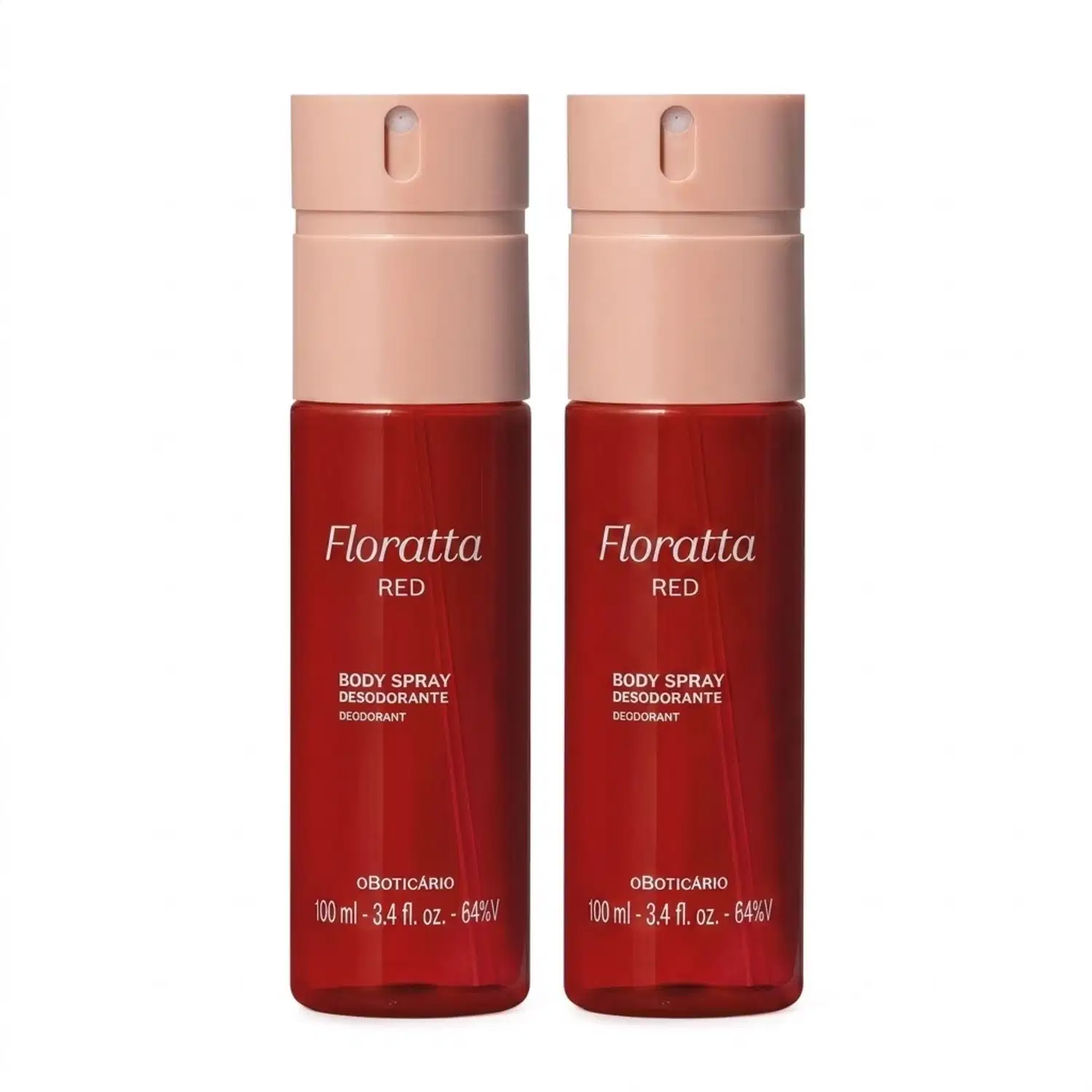 Combo Body Spray Desodorante Floratta Red 100ml (2 itens)