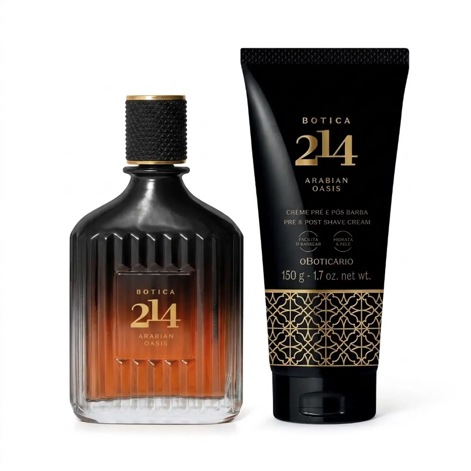 Combo Botica 214 Arabian Oasis Masculino: Eau De Parfum 90ml + Creme Pós-Barba 150g