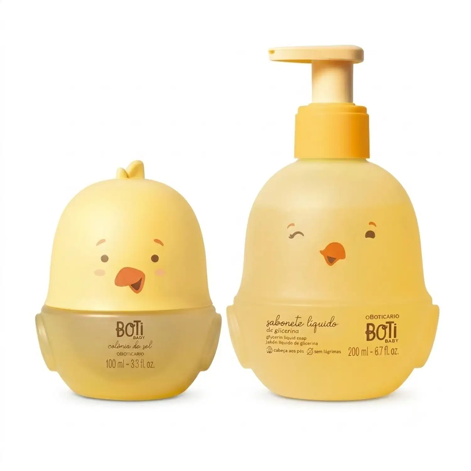 Combo Boti Baby: Sabonete Líquido de Glicerina 200ml + Colônia do Sol 100ml