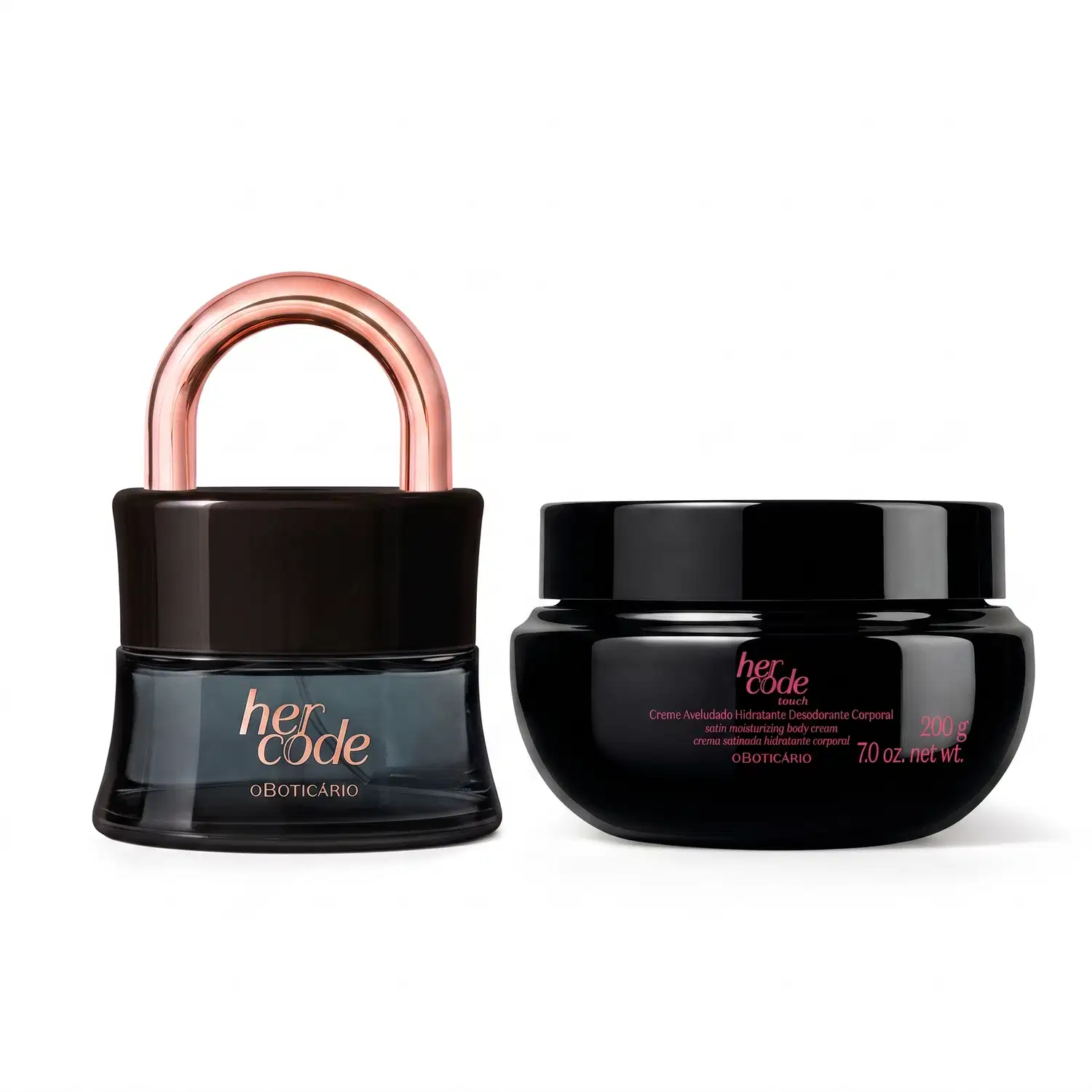 Combo Her Code: Eau De Parfum 50ml + Creme Aveludado Corporal Her Code Touch 200g