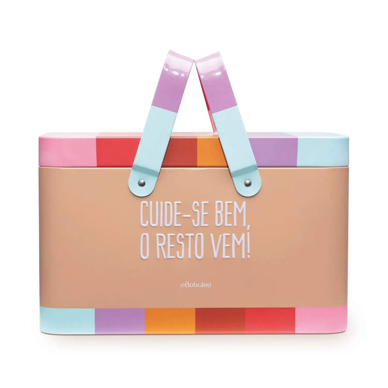 Cestinho De Metal Com Alça Cuide Se Bem