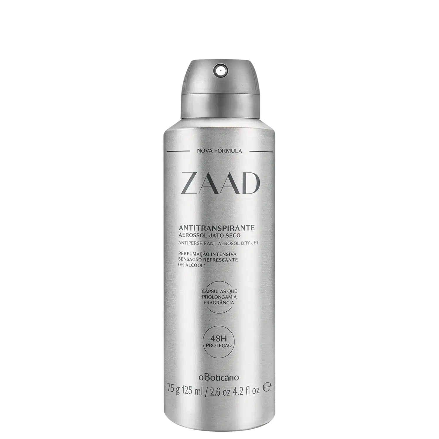 Desodorante Antitranspirante Aerossol Zaad 75g/125ml