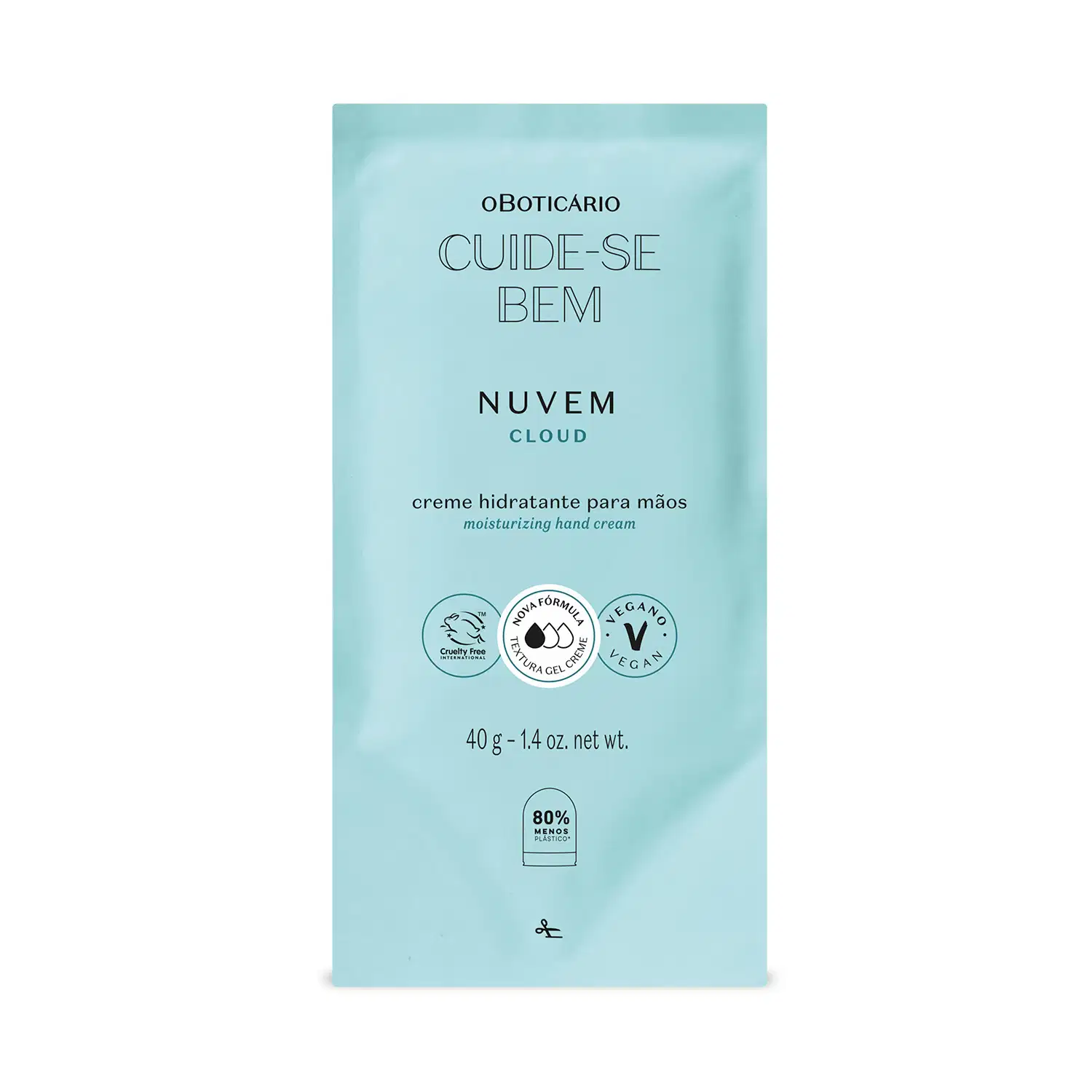 Refil Creme Hidratante para Mãos Cuide-se Bem Nuvem 40g