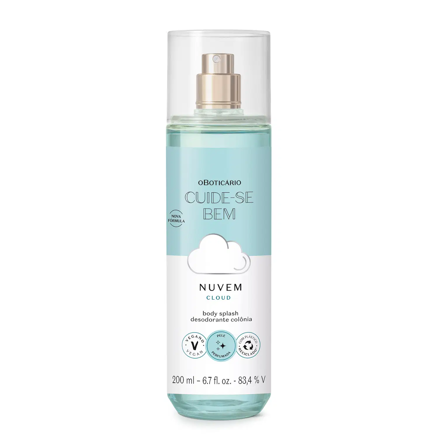 Body Splash Desodorante Colônia Cuide-se Bem Nuvem 200ml