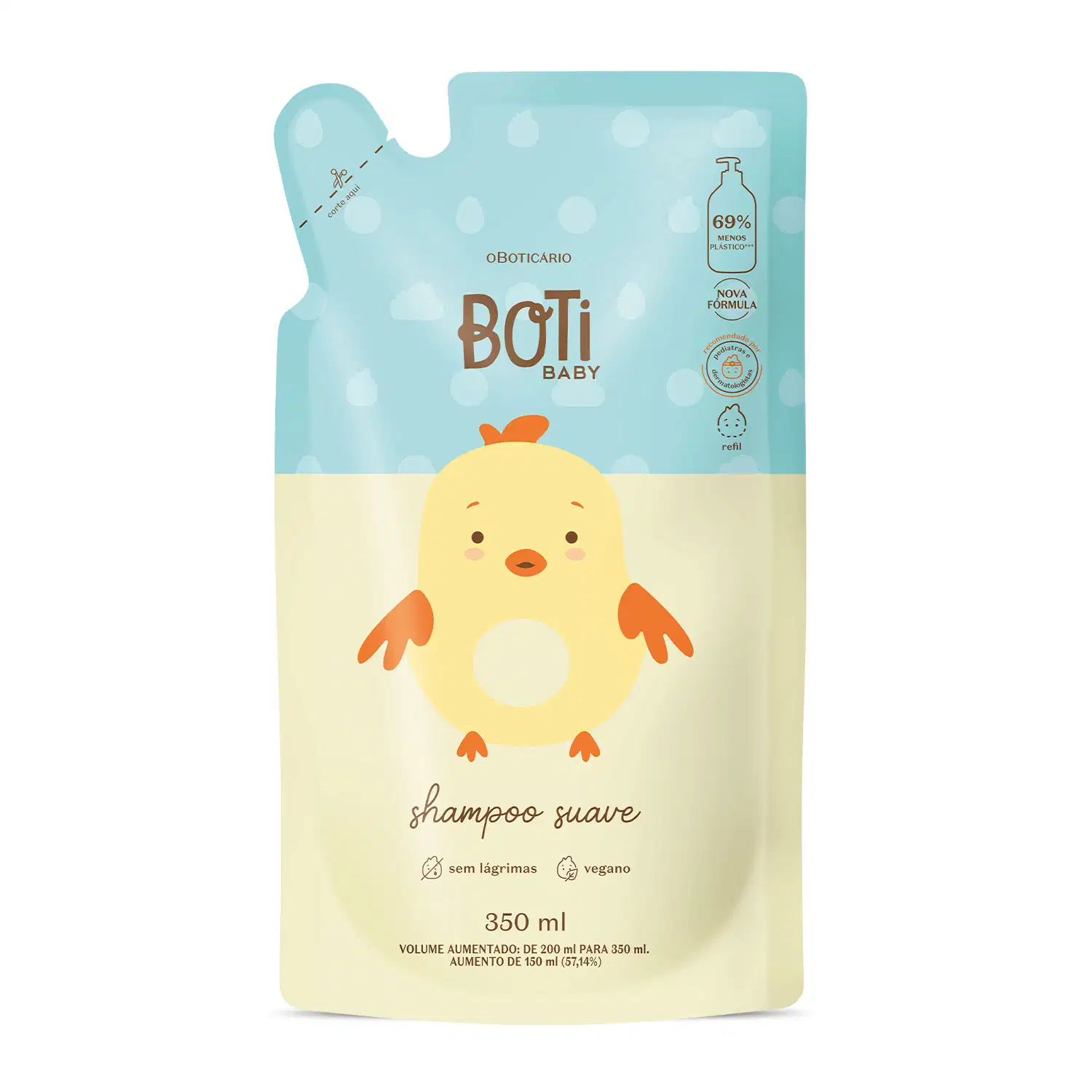 Refil Shampoo Suave Boti Baby 350ml