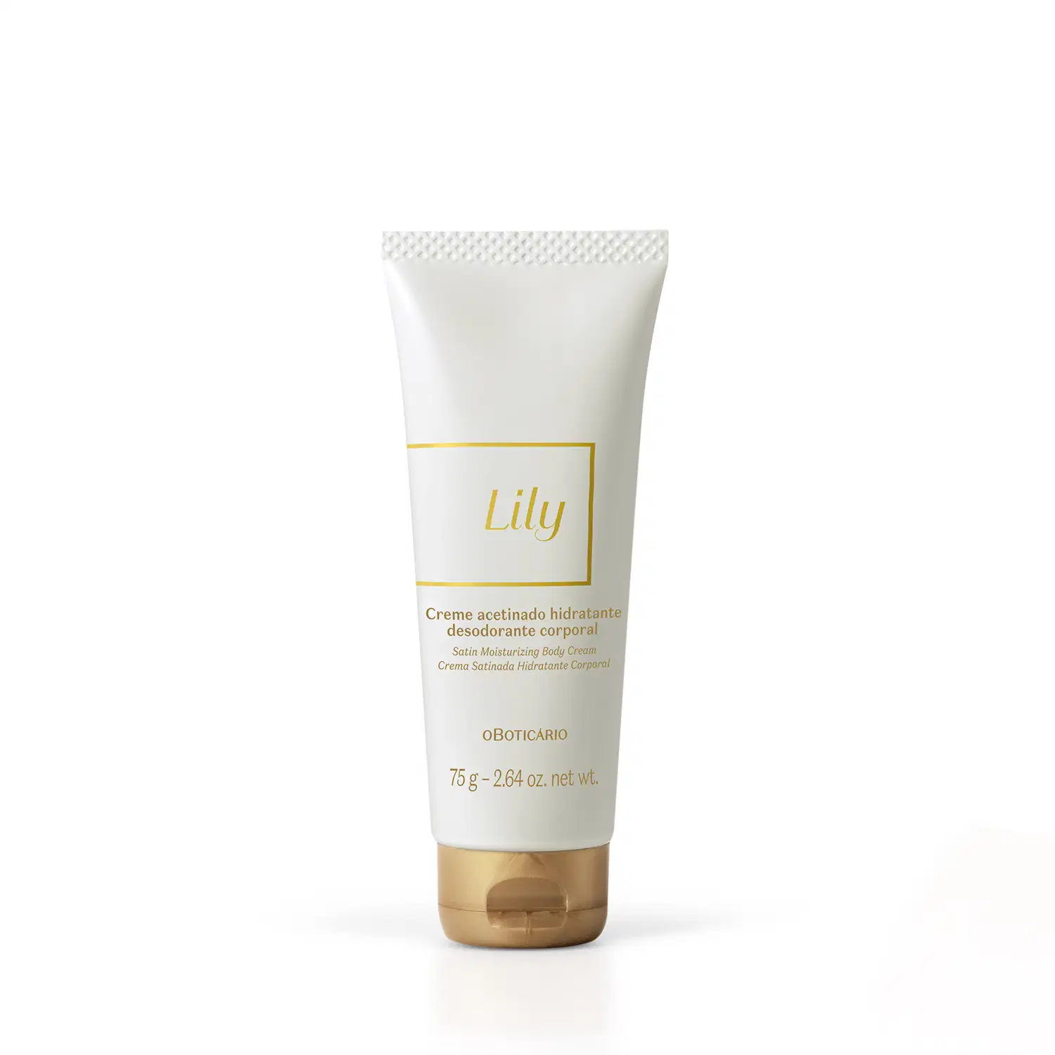 Creme Acetinado Hidratante Desodorante Corporal Lily 75g — foto 2
