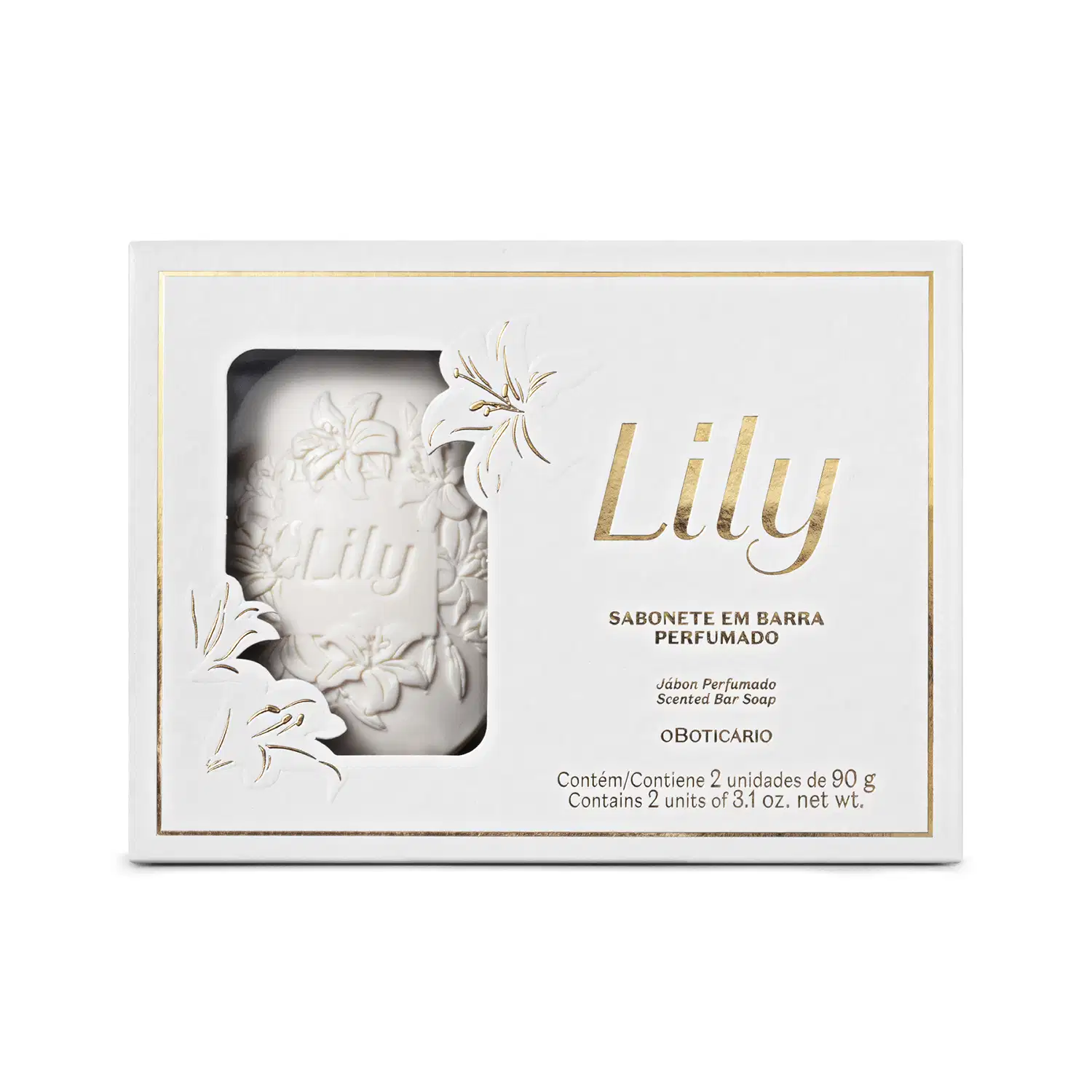 Kit Lily o Boticário - Sabonete em Barra Perfumado (2 Unidades)