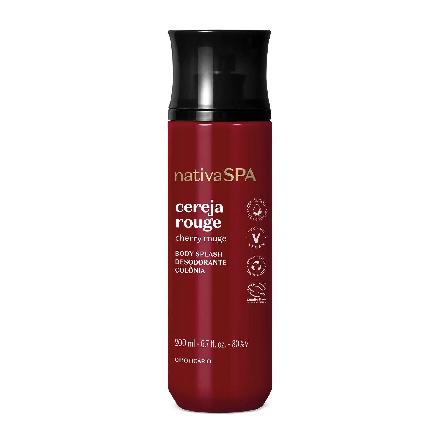 Body Splash Desodorante Colônia Nativa Spa Cereja Rouge 200ml > Body Splash Desodorante Colônia Nativa Spa Cereja Rouge 200ml