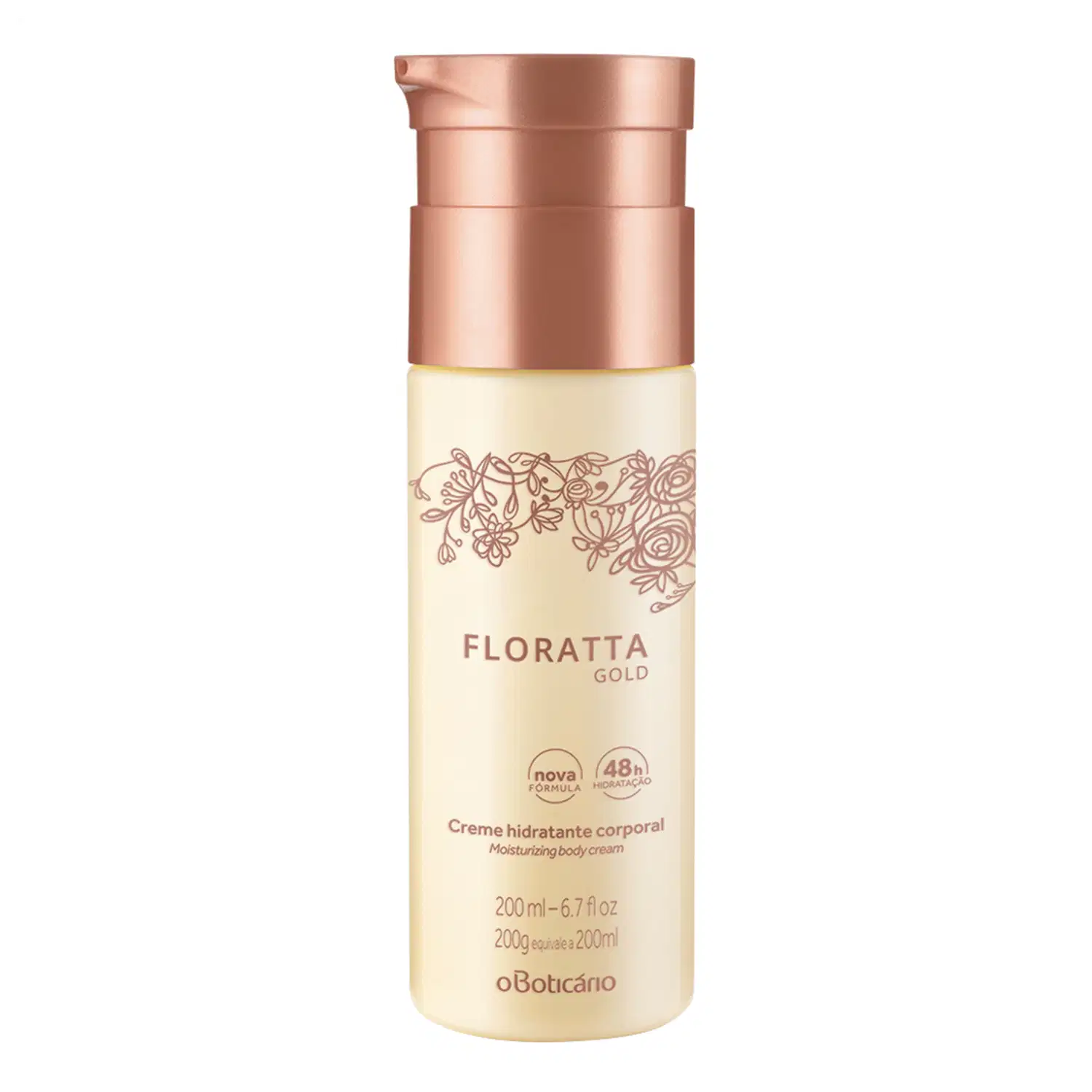 Creme Hidratante Desodorante Corporal Floratta Gold 200ml