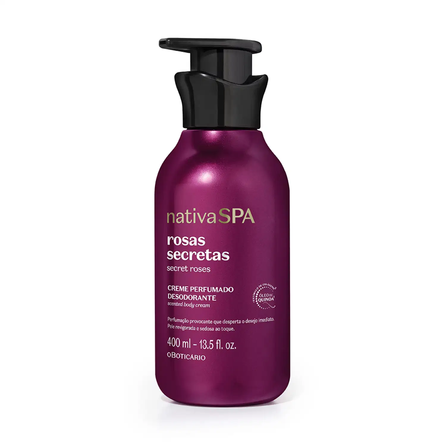 Creme Perfumado Desodorante Corporal Rosas Secretas 400ml > Creme Perfumado Desodorante Corporal Rosas Secretas 400ml