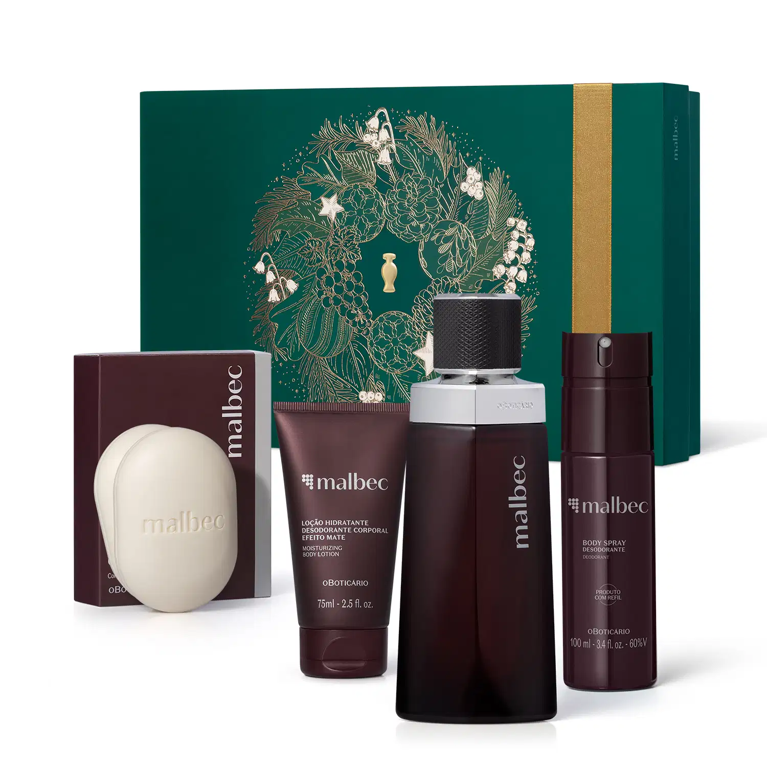 Conjunto Malbec o Boticário (6 Produtos)