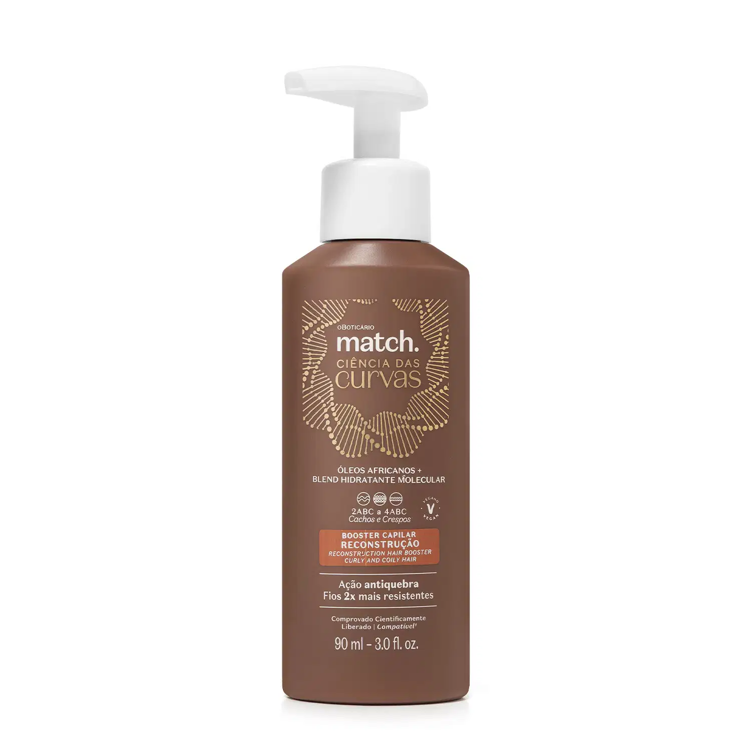 Match o Boticário Ciência das Curvas Reconstrução - Booster Capilar 90ml
