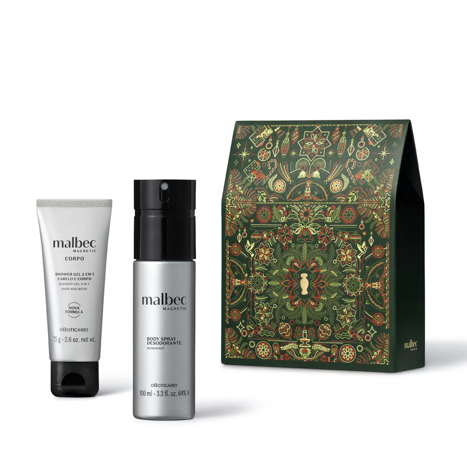 Kit Presente Natal Malbec Magnetic (2 itens)