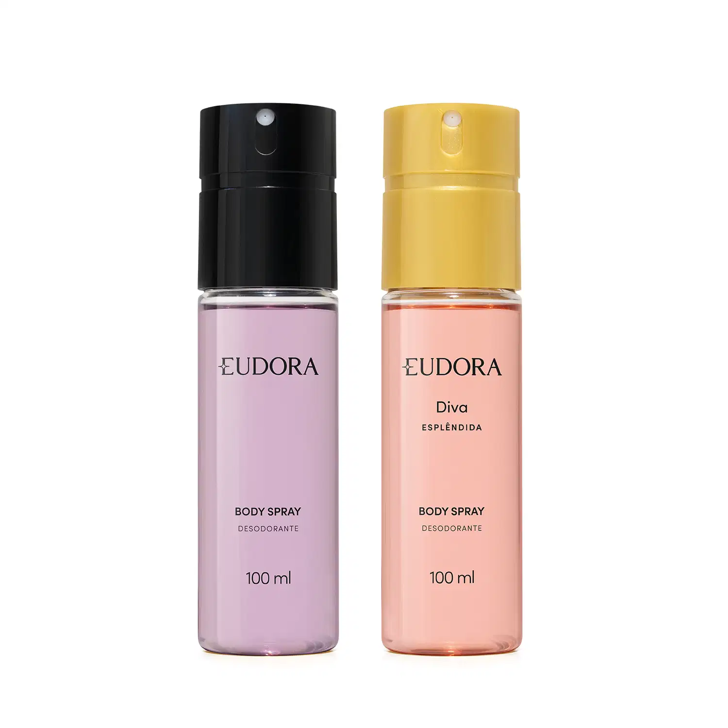 Combo Eudora: Desodorante Body Spray Diva Esplêndida 100ml + Desodorante Body Spray Eudora 100ml