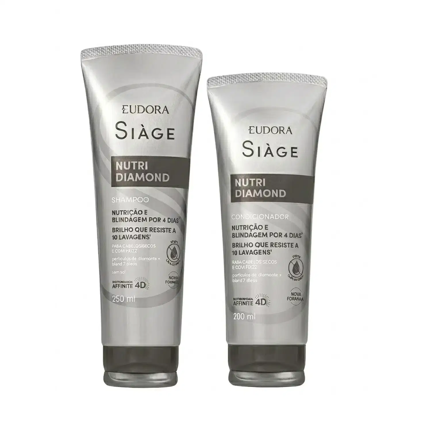 Combo Siàge Nutri Diamond: Shampoo 250ml + Condicionador 200ml