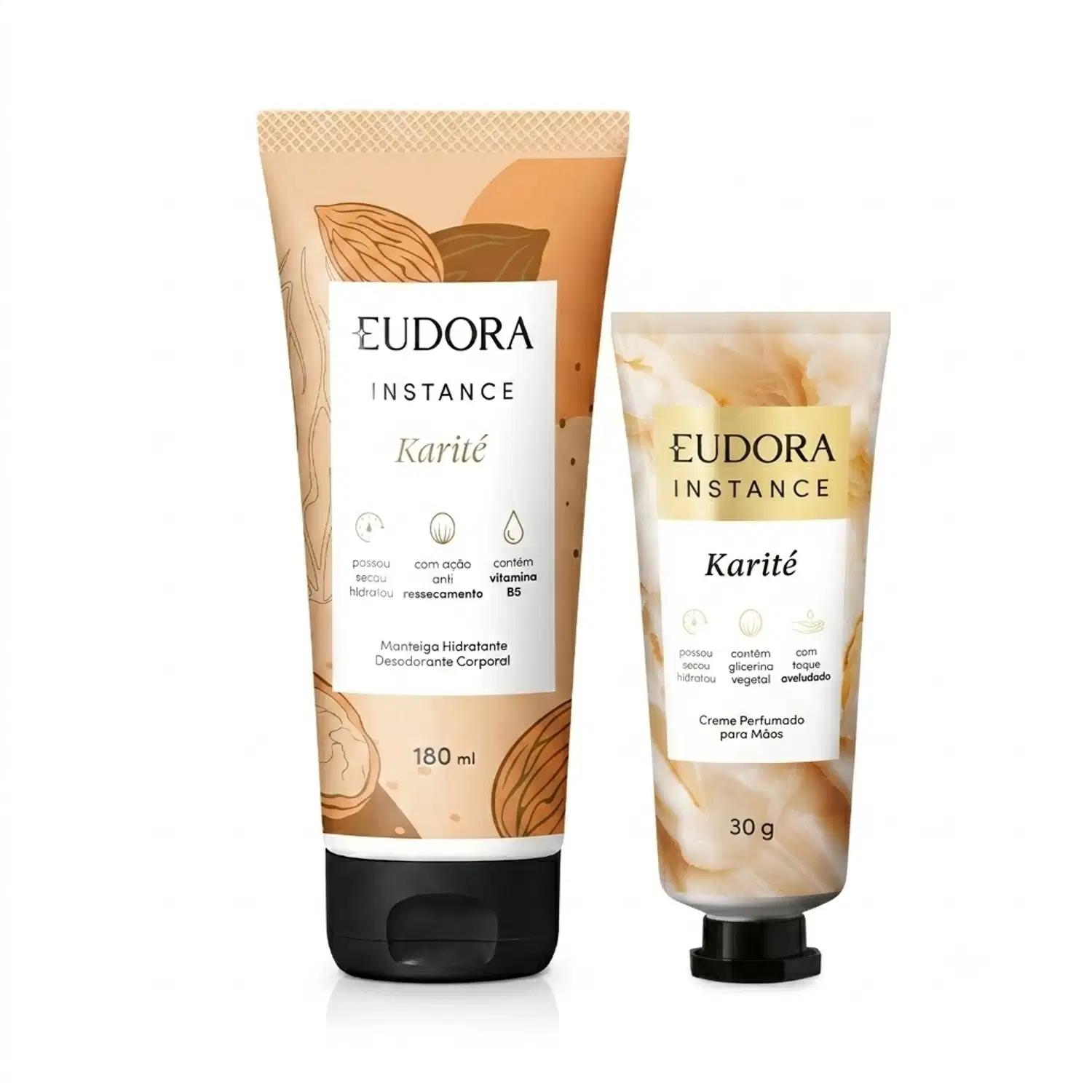 Combo Instance Karité: Creme Corporal 180ml + Creme para Mãos 30g