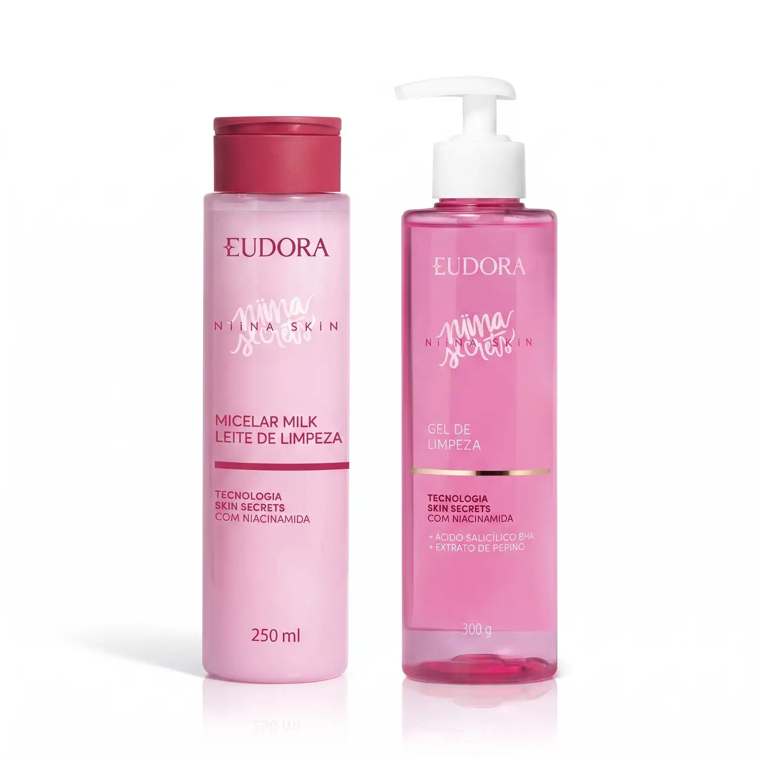 Combo Niina Secrets Skin: Gel de Limpeza 300g + Micelar Milk 250ml