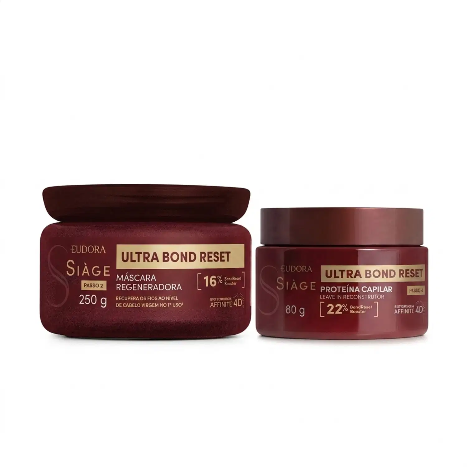 Combo Siàge Ultra Bond Reset: Máscara Capilar Regeneradora 250g + Leave-In Reconstrutor 80g