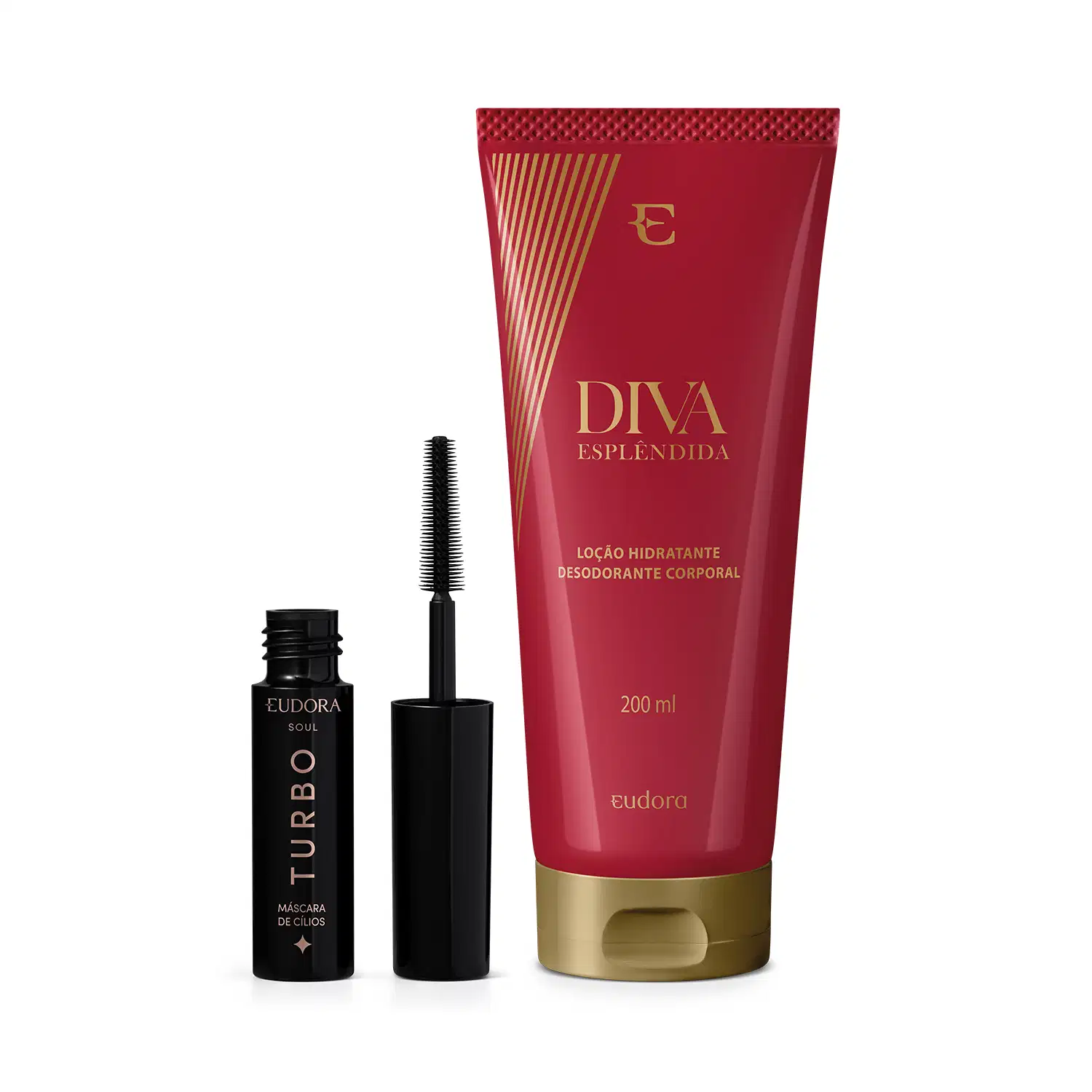 Combo Diva Esplêndida Loção Corporal 200ml + Máscara de Cílios Soul Turbo 5g