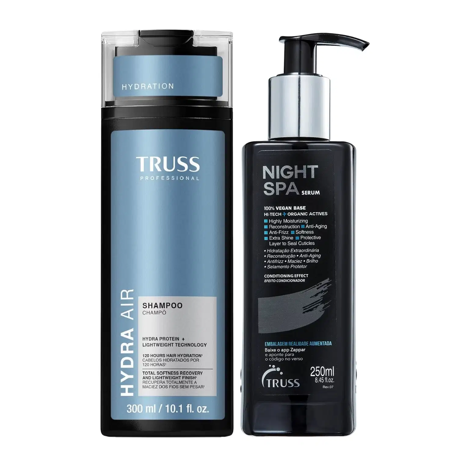 Kit Truss Hydra Air - Shampoo 300ml + Night SPA 250ml > Kit Truss Hydra Air - Shampoo 300ml + Night SPA 250ml
