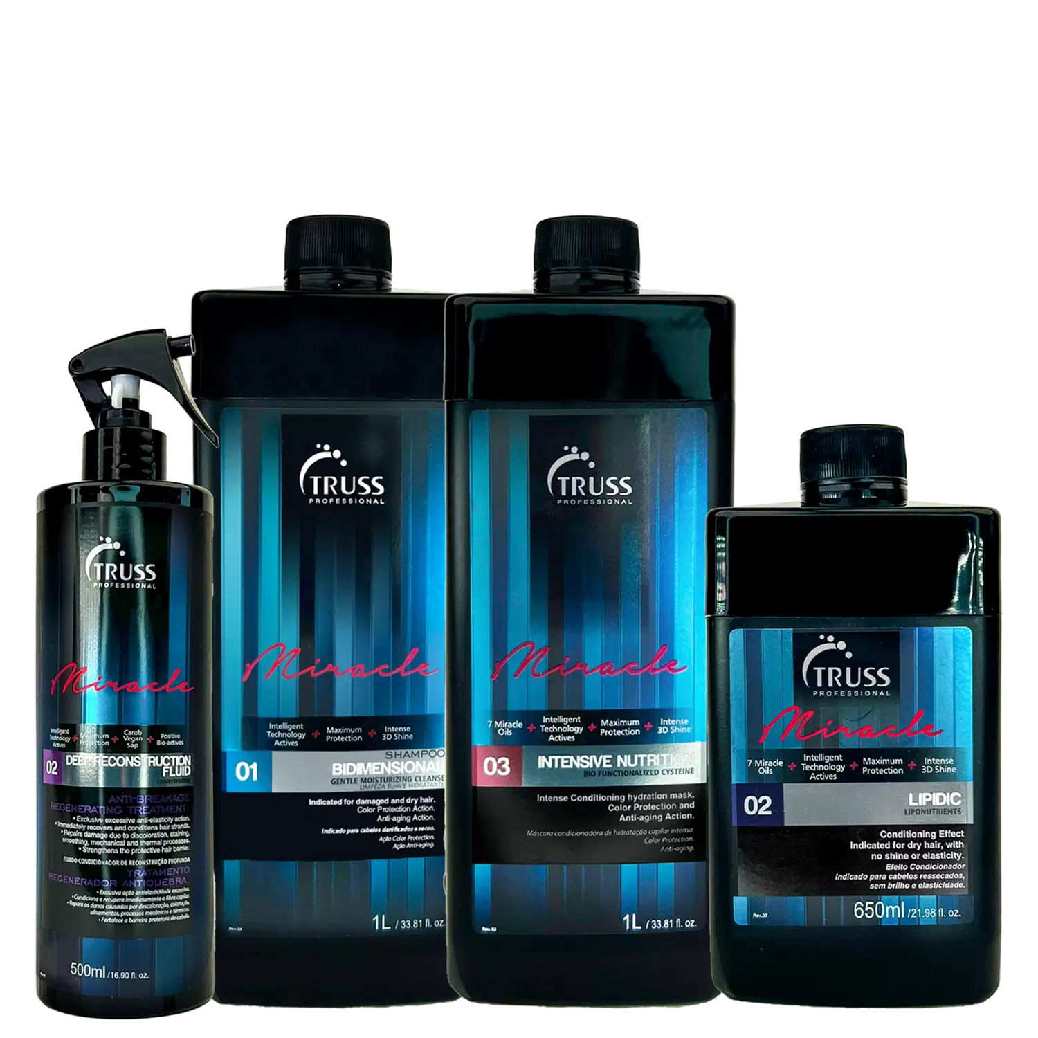 Kit TRUSS Miracle Refil Completo (4 Produtos)