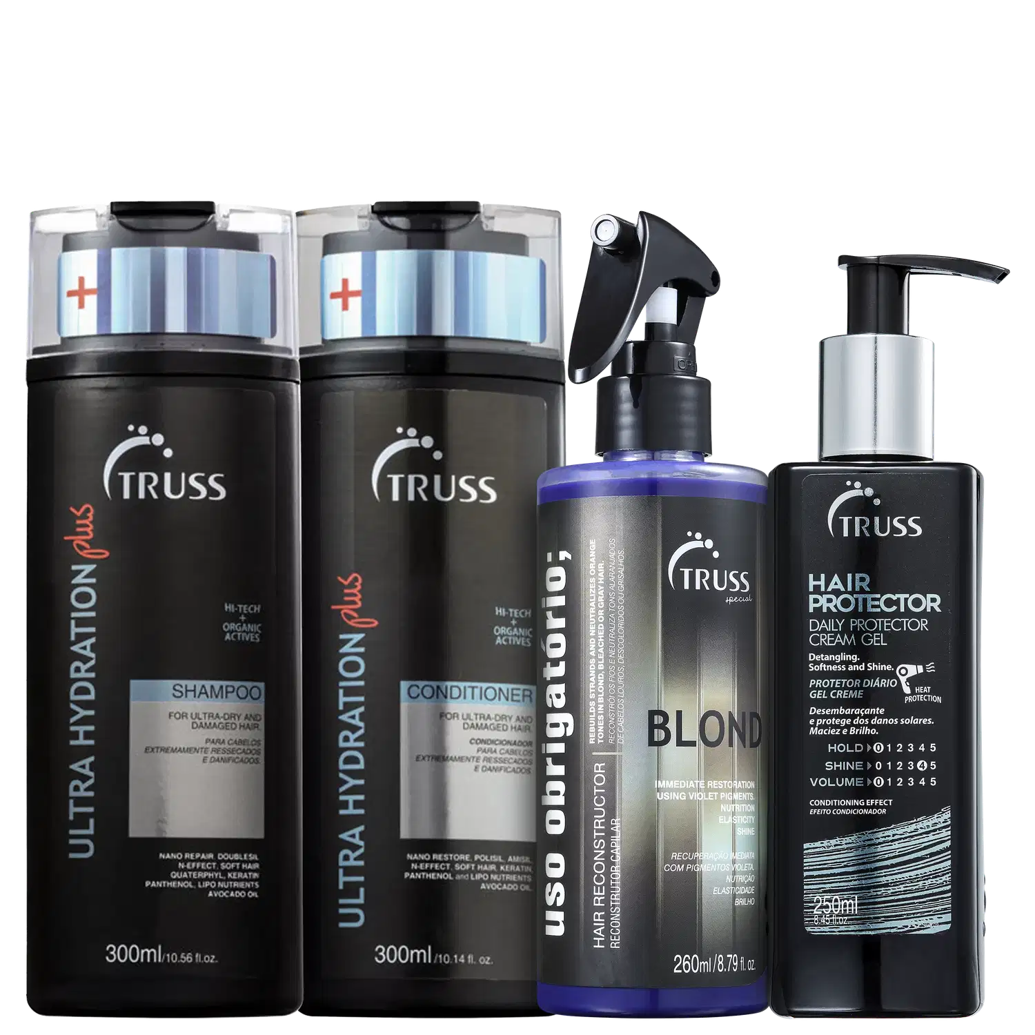 Kit TRUSS Proteção e Reparação dos Loiros (4 Produtos)