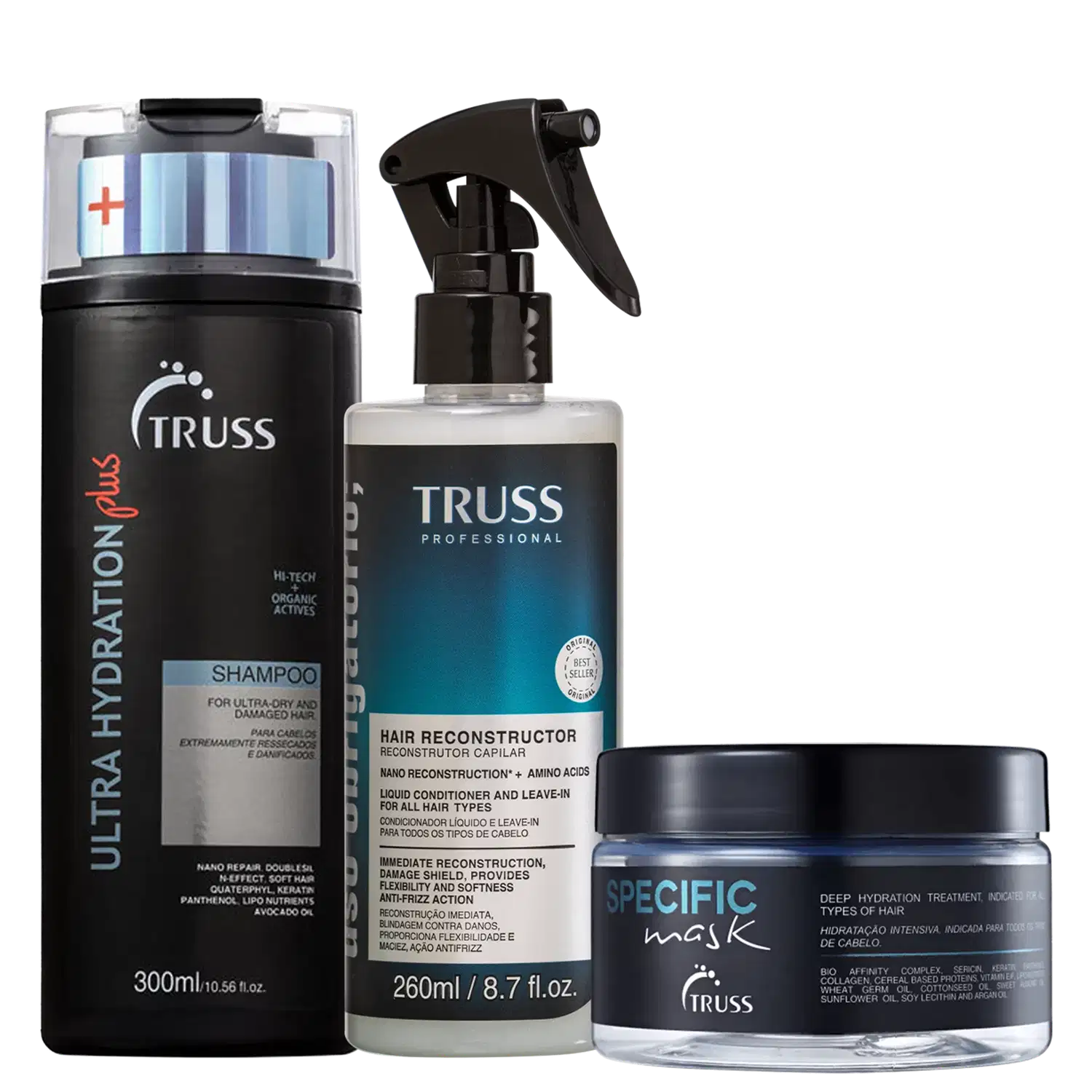 Kit TRUSS Uso Obrigatório + Specific + Ultra Hydration Plus (3 Produtos)