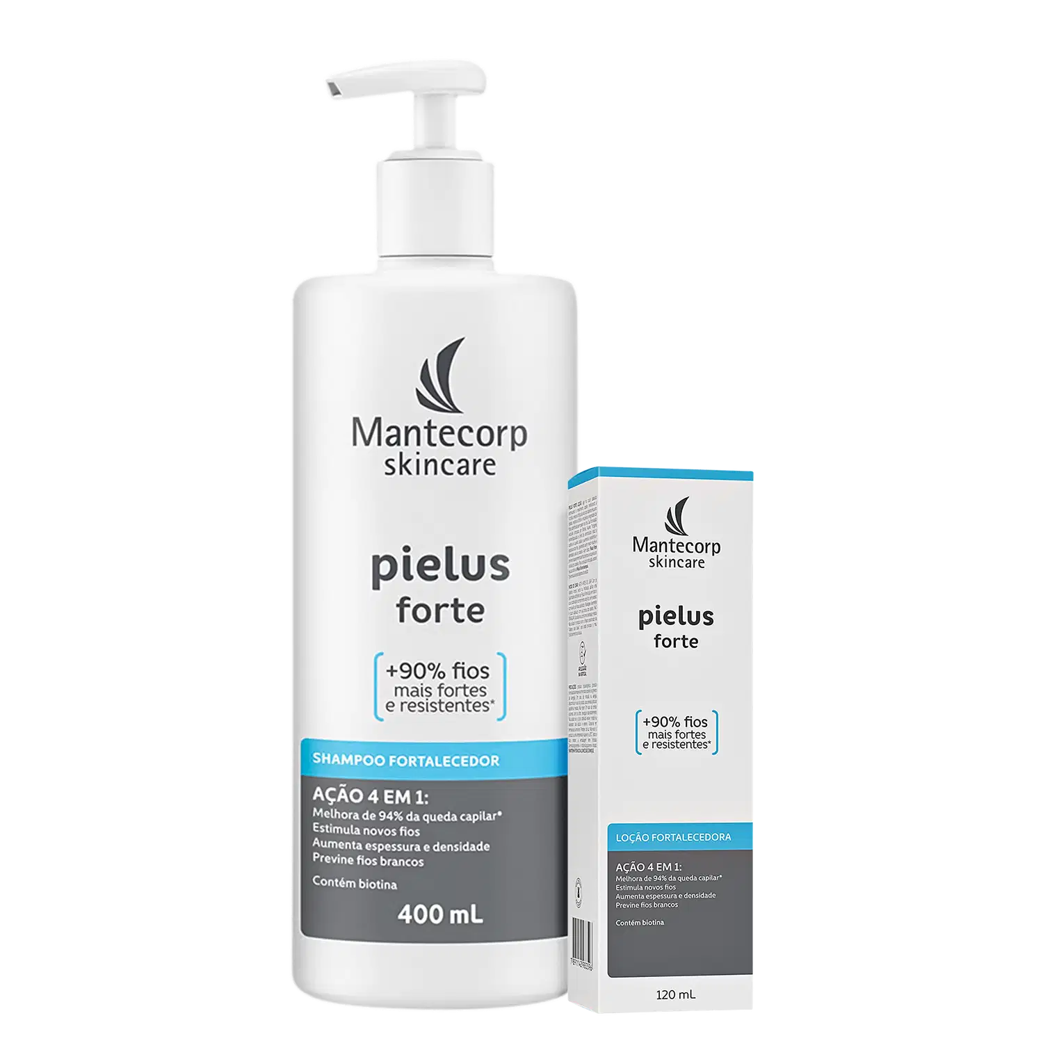 Kit Mantecorp Pielus Forte Ação Fortalecedora & Antiqueda (2 Produtos)
