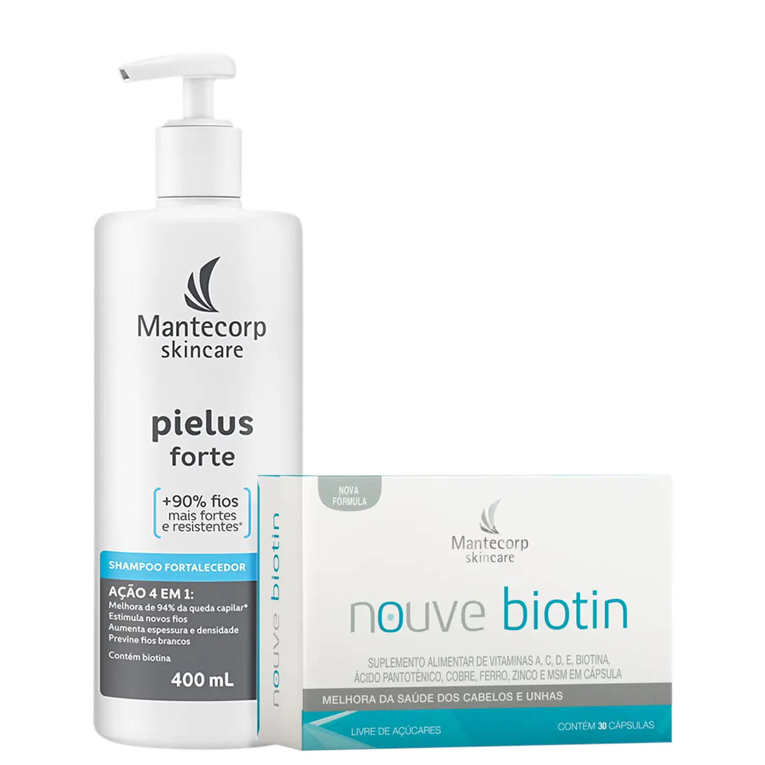 Kit Mantecorp Pielus Forte + Nouve Biotin (2 Produtos)