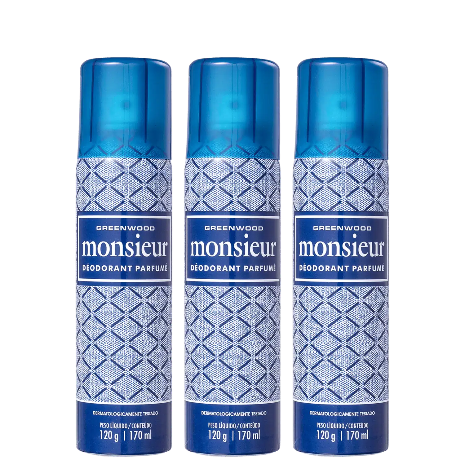 Kit Fiorucci Monsieur - Desodorante Spray Masculino (3 Unidades)