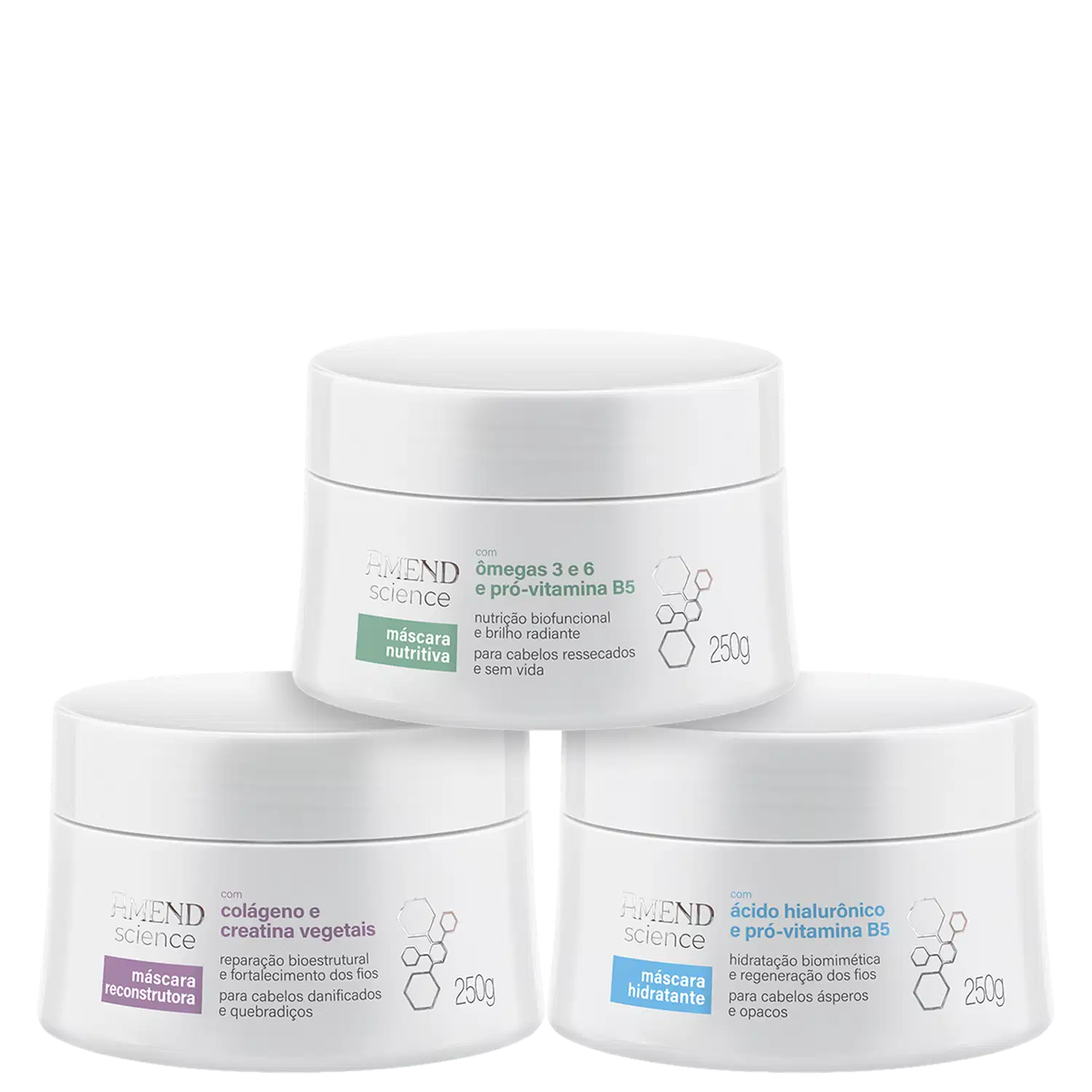 Kit Amend Cosméticos Science Trio Power (3 Produtos)