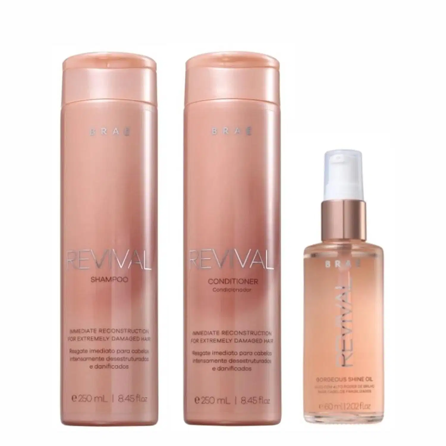 Kit Braé Revival Home Care Trio Beauty (3 Produtos)