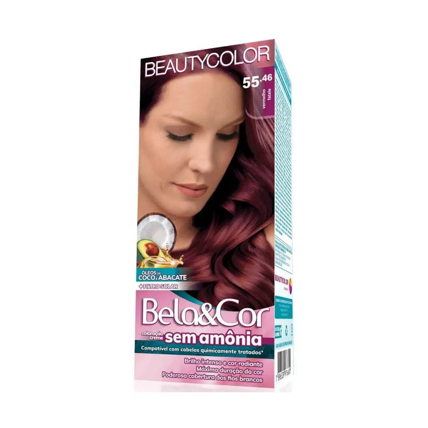 BeautyColor Bela&Cor Sem Amônia 55.46 Vermelho Fatale - Coloração Creme